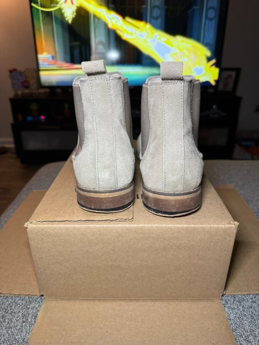 Mens light brown boots